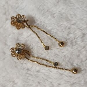 Elegant Gold Dangle Earrings
